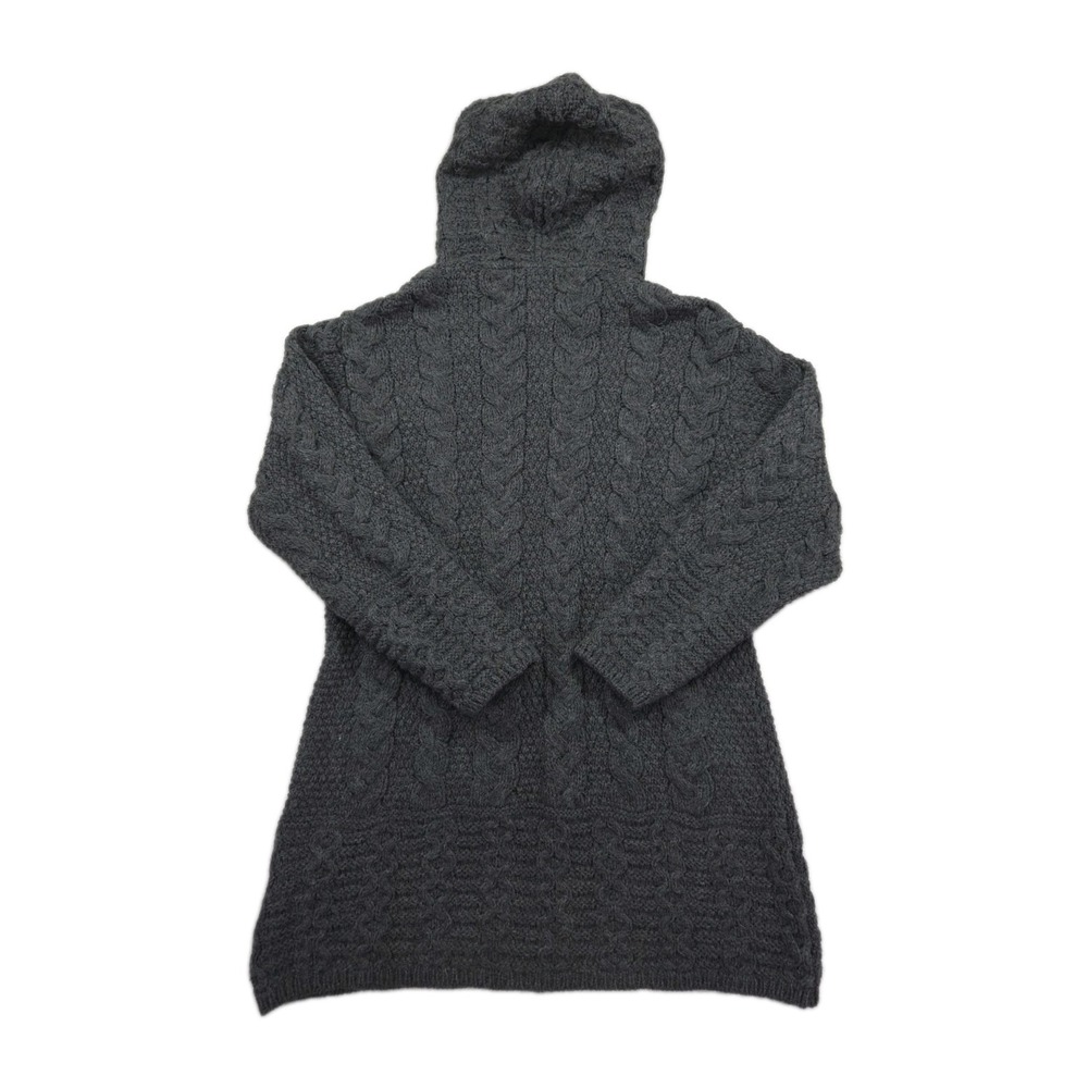 Aran Crafts Merino Wool Hoodie Womens Medium Full Zip - Picture 2 of 8
